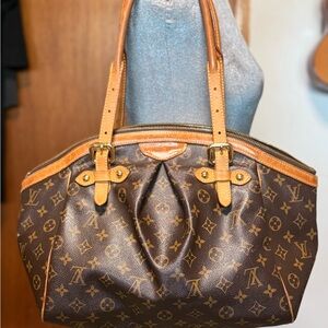 Louis Vuitton Tivoli Tan and Brown Monogram Shoulder Bag